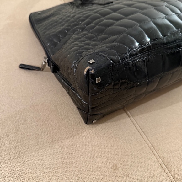 RARE Vintage Gucci (Tom Ford Era) Croco Top Handle Brief - Picture 10 of 15